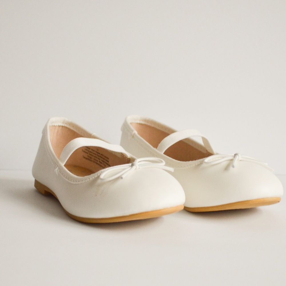 White Ballet Flats